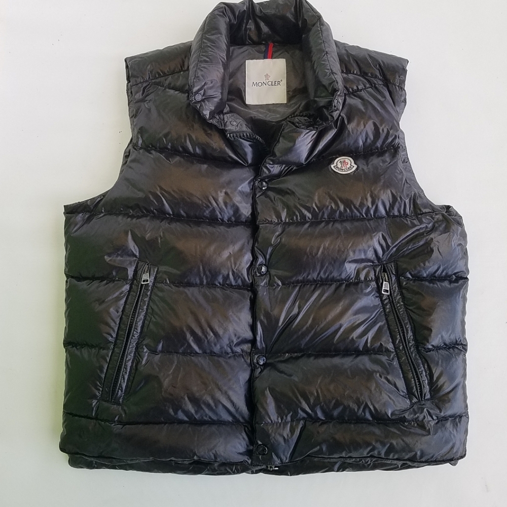 Moncler Tib Gilet Black Puffer Vest Coat - Picture 2 of 8
